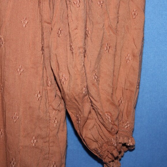 Old Navy Babydoll V-Neck Maxi Dress Brown Large - Picture 8 of 8